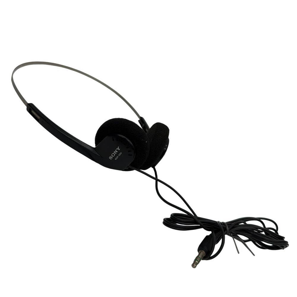 Sony MDR-004 On-Ear Wired Stereo Headphones Black Tested